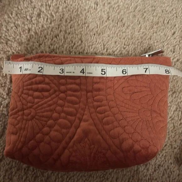Set of Quilted Velvet Terracotta Pouches 4 Total - Picture 10 of 14